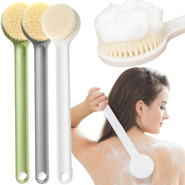 Long Handle Soft Bristle Bath Brush for Skin Exfoliation